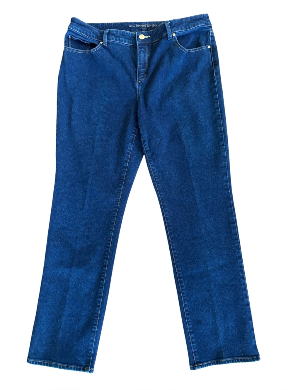 Chico’s So Slimming Slim Blue Jean High Waist Dark Rinse Size 2 Women’s 12